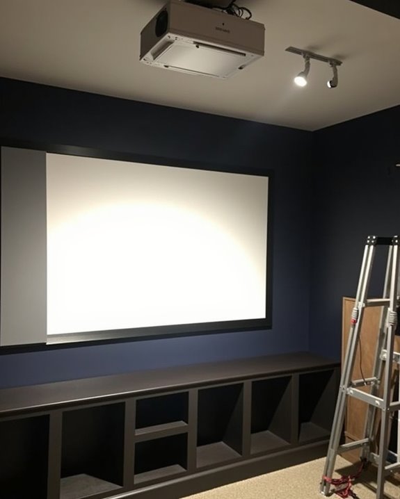 accessible projector maintenance setup