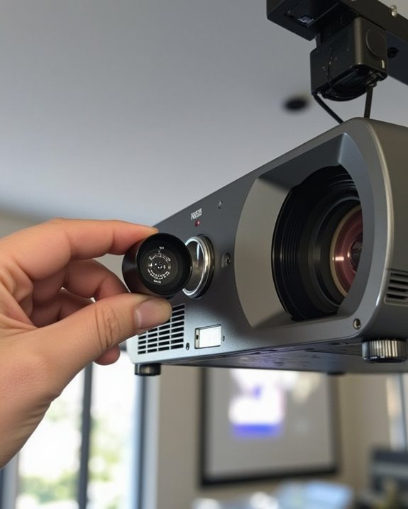 adjust focus and zoom
