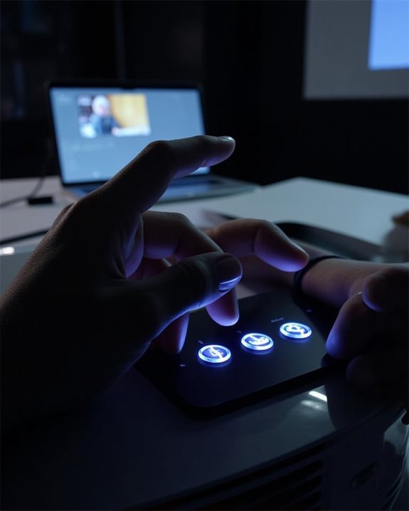 adjust projector display settings