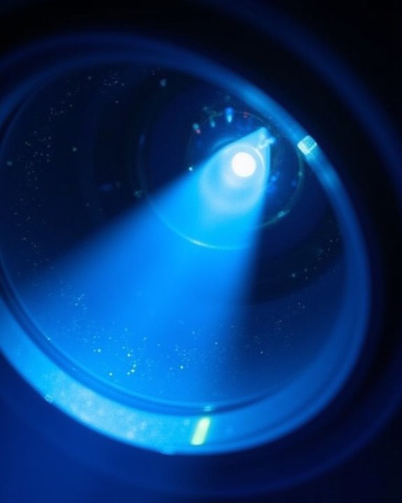blue light emission mechanisms