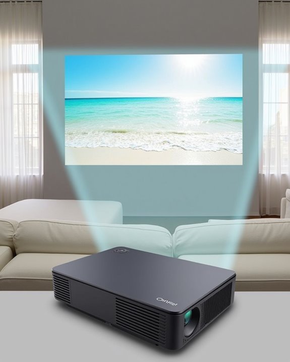 bright daylight projection solution