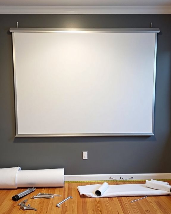 build diy home theater screen