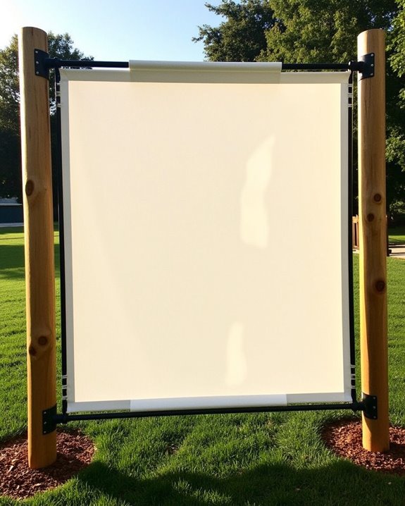 build your own outdoor screen