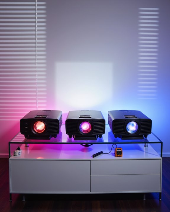 choosing a triple laser projector