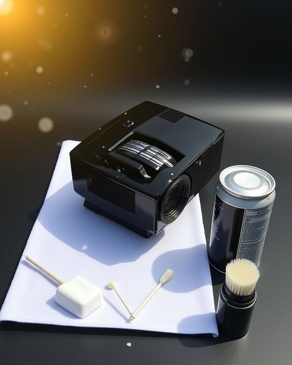 clean projector lint regularly