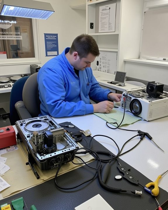 common projector repair types