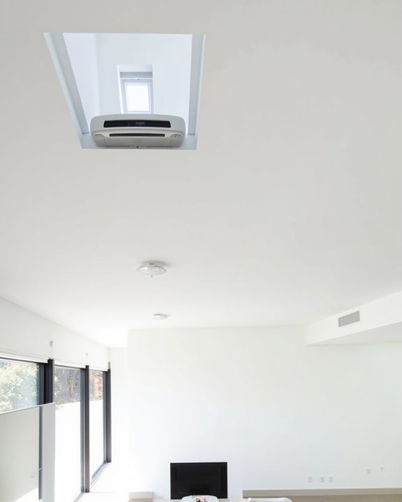 concealed projector seamless integration