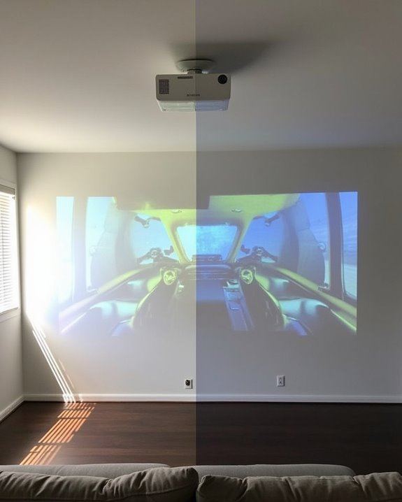 control room lighting and surfaces