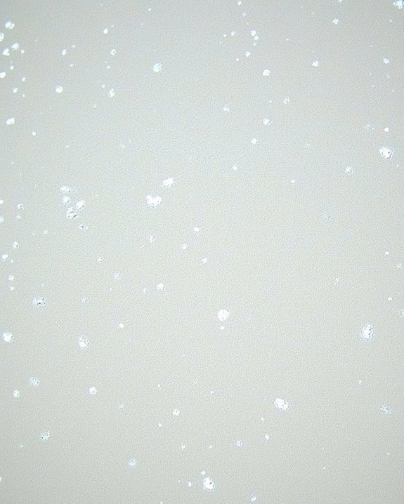dust causes visible white spots