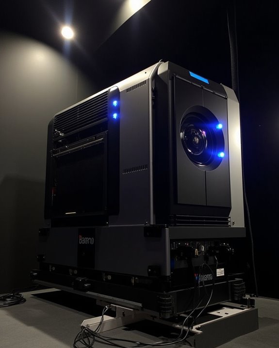 high brightness laser projection