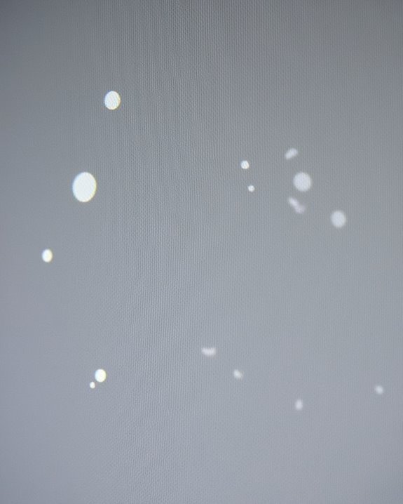 identify dead pixels versus dust