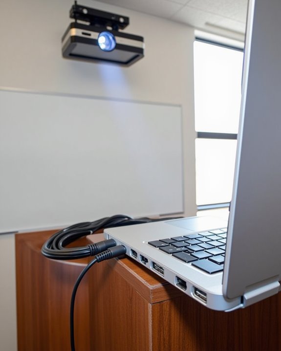 laptop projector connection instructions