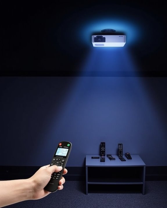limited projector remote compatibility