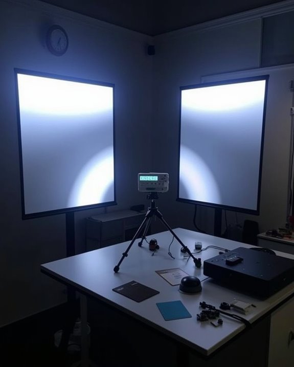 measuring screen reflectivity challenges
