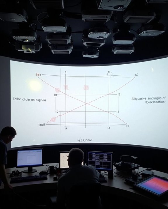 multi projector alignment and troubleshooting