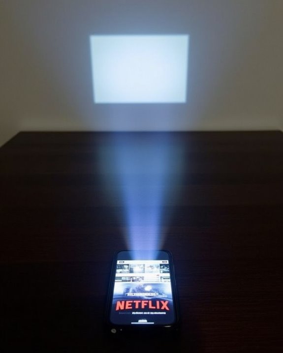 no built in tv projector