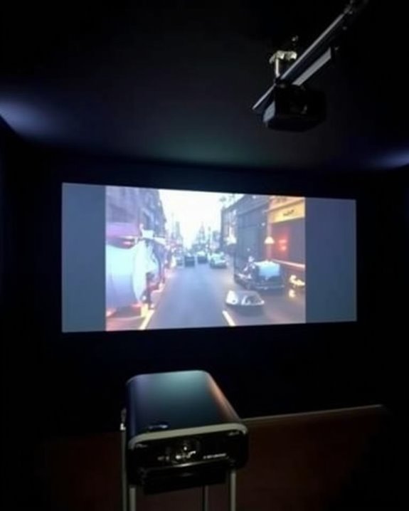 optimal black wall projection setup