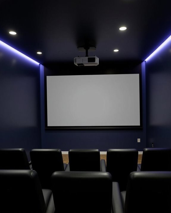 optimal home theater projection placement