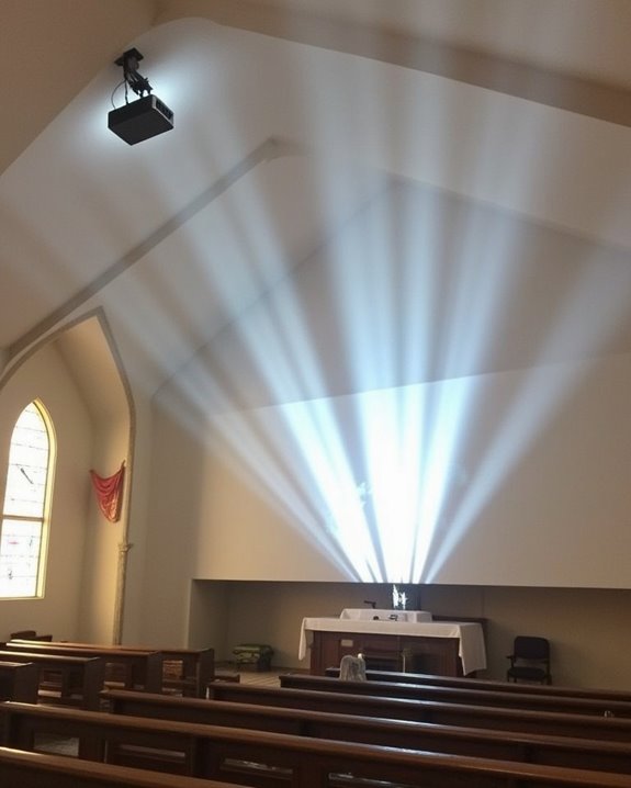 optimal projector placement guidelines