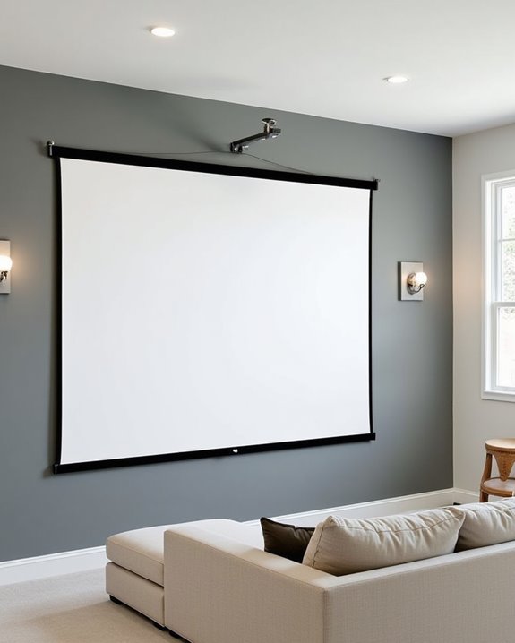 optimal projector screen setup