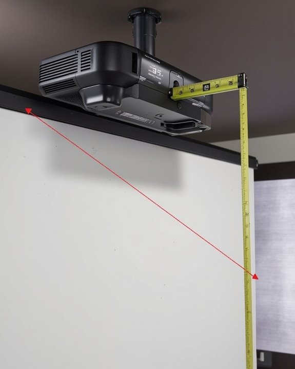 optimal projector screen setup