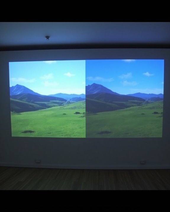 optimal projector surface choice