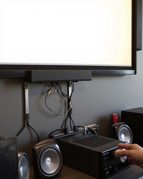 optimize projector audio connections