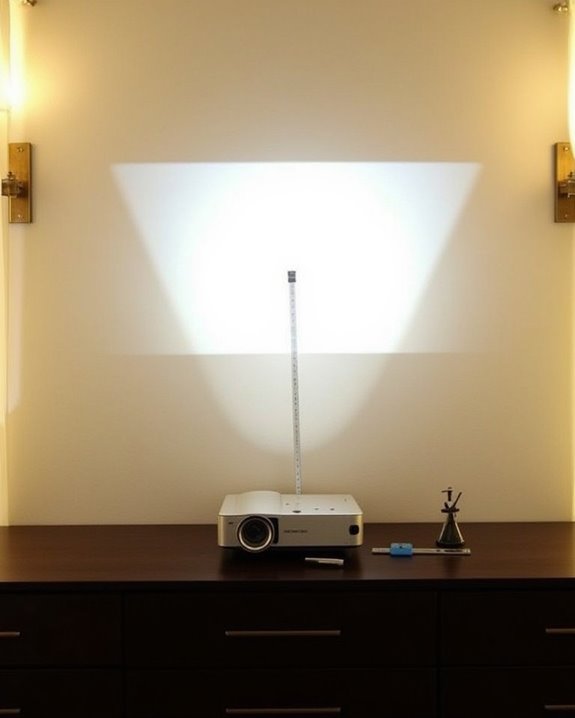 optimize projector placement accuracy