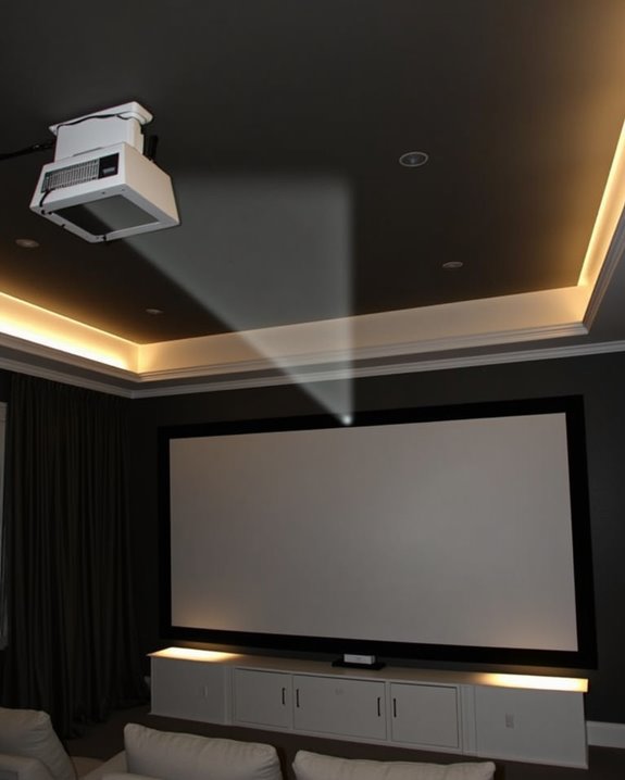 optimize room for projector