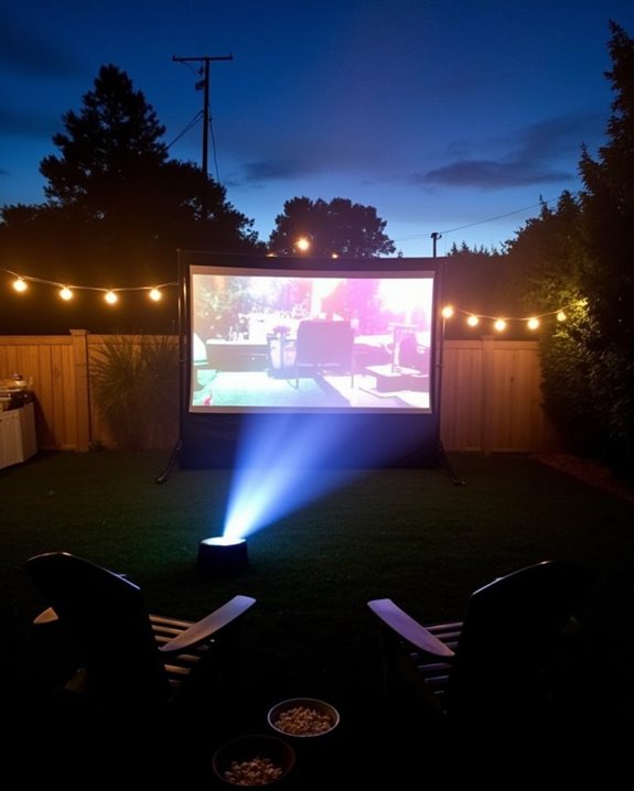 outdoor projector brightness requirements