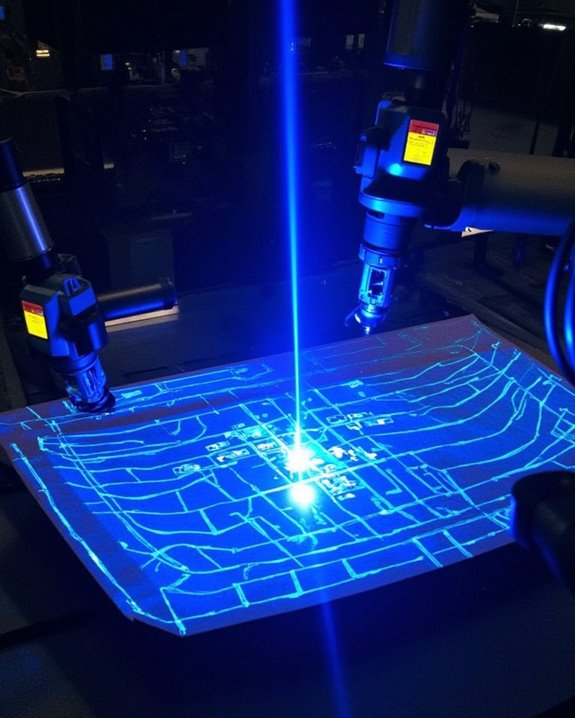 precision laser data projection