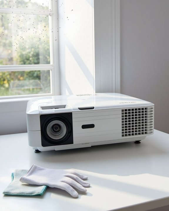 prepare workspace cool projector