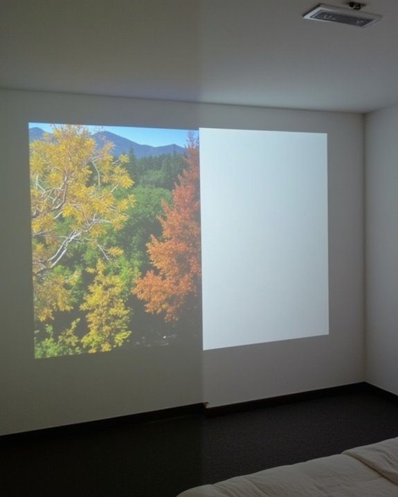 projection surface brightness contrast