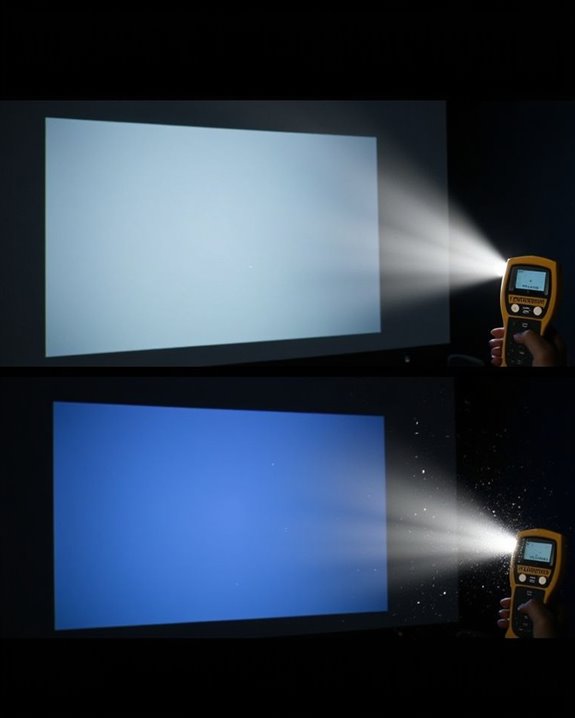 projector brightness measurement comparison