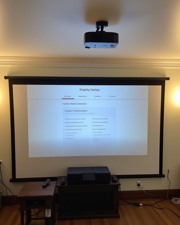 projector calibration for optimal image