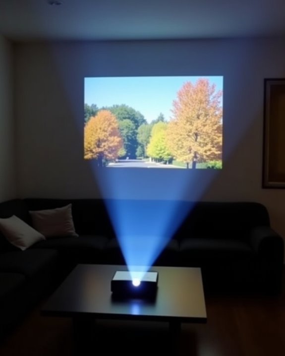 projector compatibility with white wall