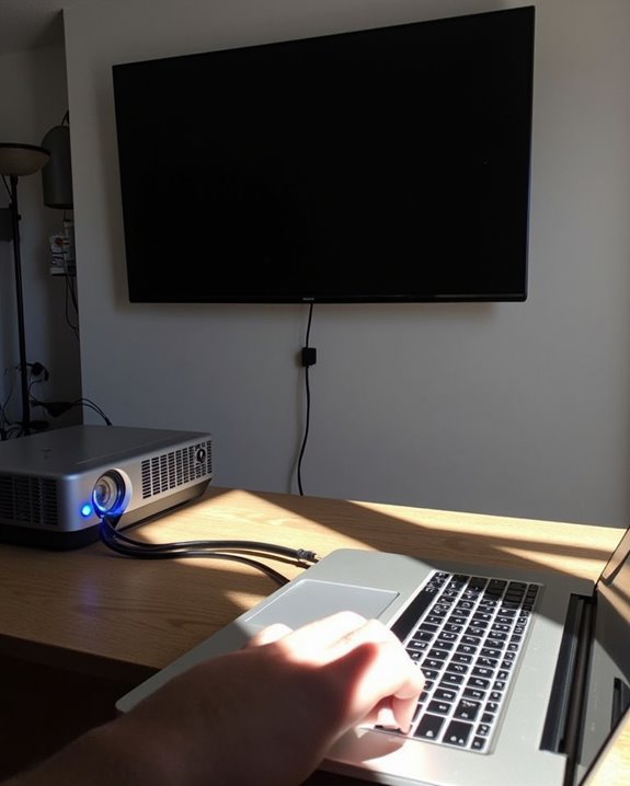 projector laptop connection issues