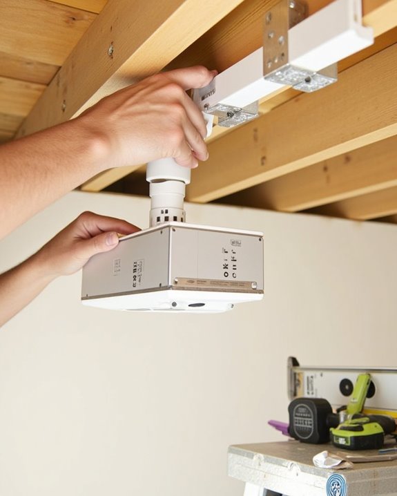 projector mount installation steps