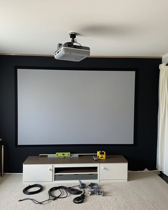 projector size and placement