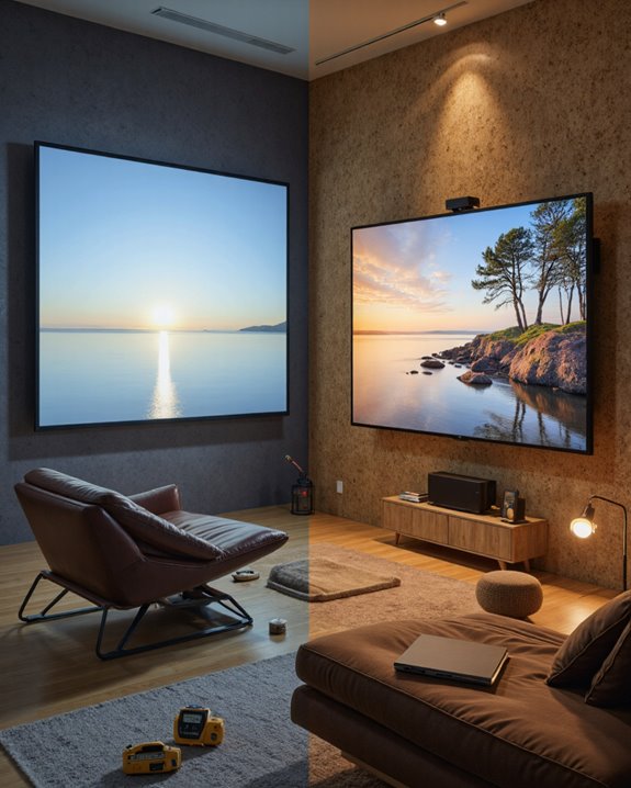 projector versus tv considerations