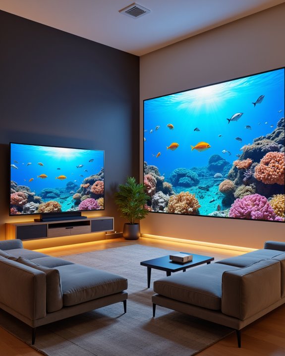 projector vs tv considerations