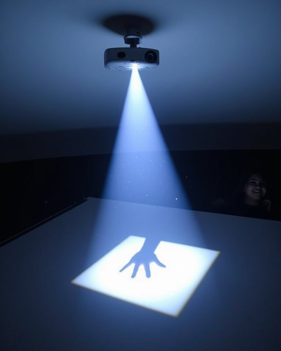 projectors and blue light