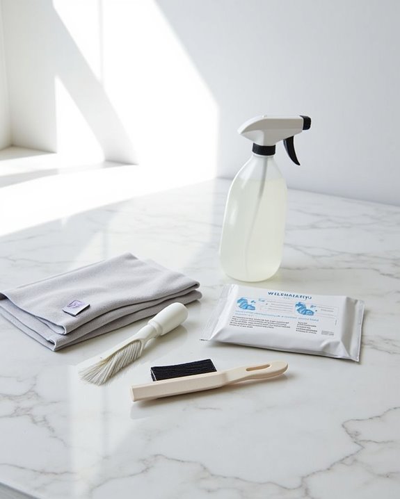 proper screen cleaning supplies