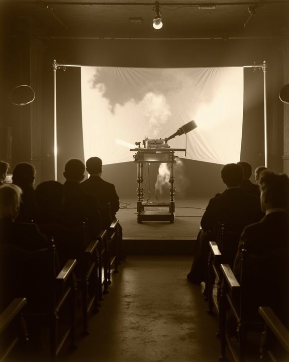 public projection novelty and spectacle