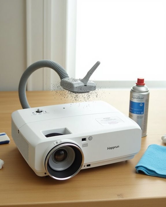 regular projector cleaning schedule