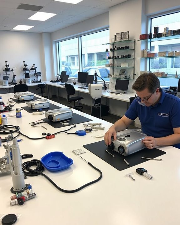 retail electronics projector repair