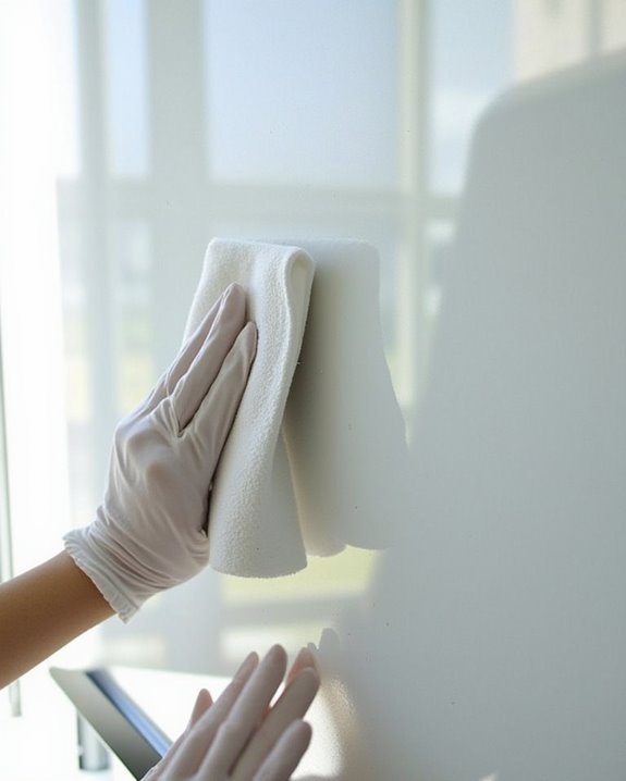 safe projector screen cleaning