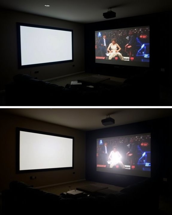 screen brightness and reflection