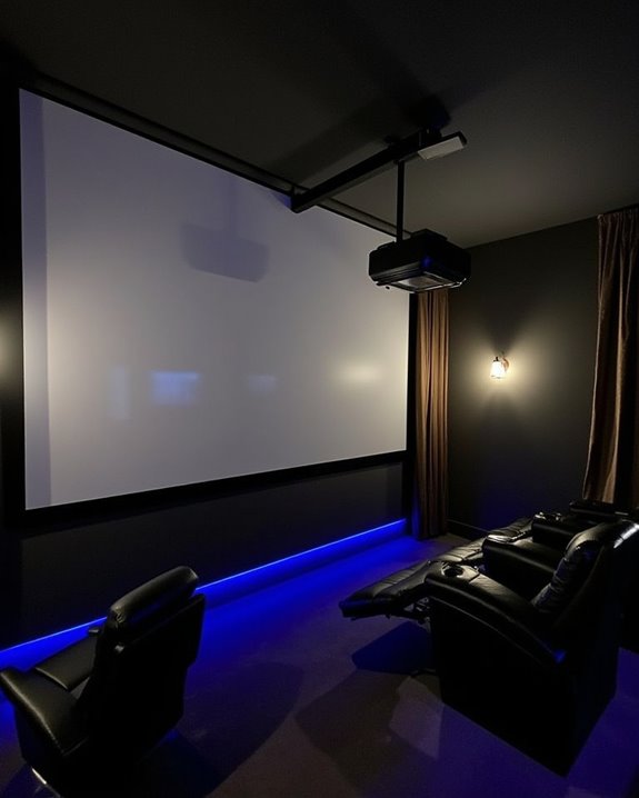 seating and lighting arrangement