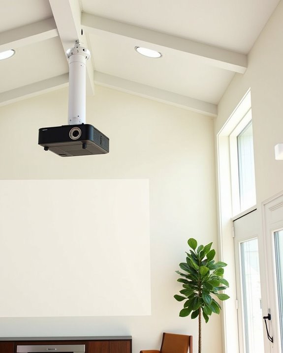 secure adjustable ceiling projector